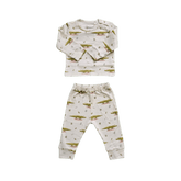 Little Crocodile, Organic Baby Pyjamas Set (Hat is not included) - Duper DuDu