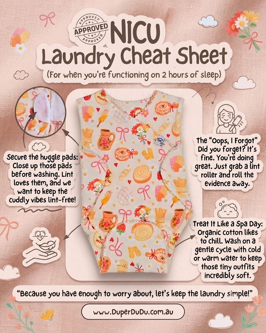 🧺 The NICU Onesie Laundry Cheat Sheet (For Tired Parents)
