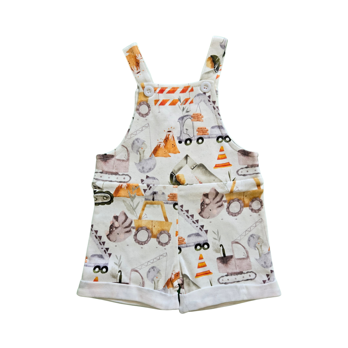 Hard working Dinos, Organic Baby Overall