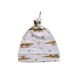 Little Crocodile, Organic Baby Knot Hat