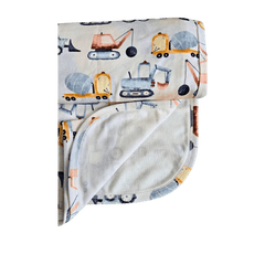 Construction, Organic Baby Blanket - Duper DuDu
