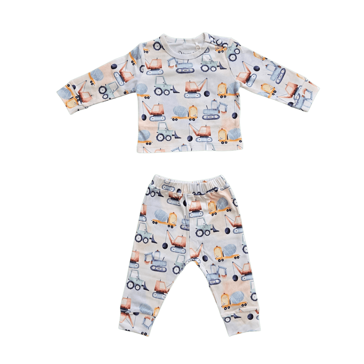 Constructions, Organic Baby Pajamas Set - Duper DuDu