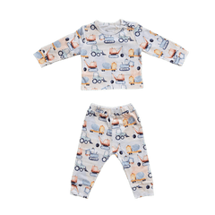 Constructions, Organic Baby Pajamas Set - Duper DuDu