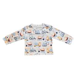 Constructions, Organic Baby Pajamas Set - Duper DuDu
