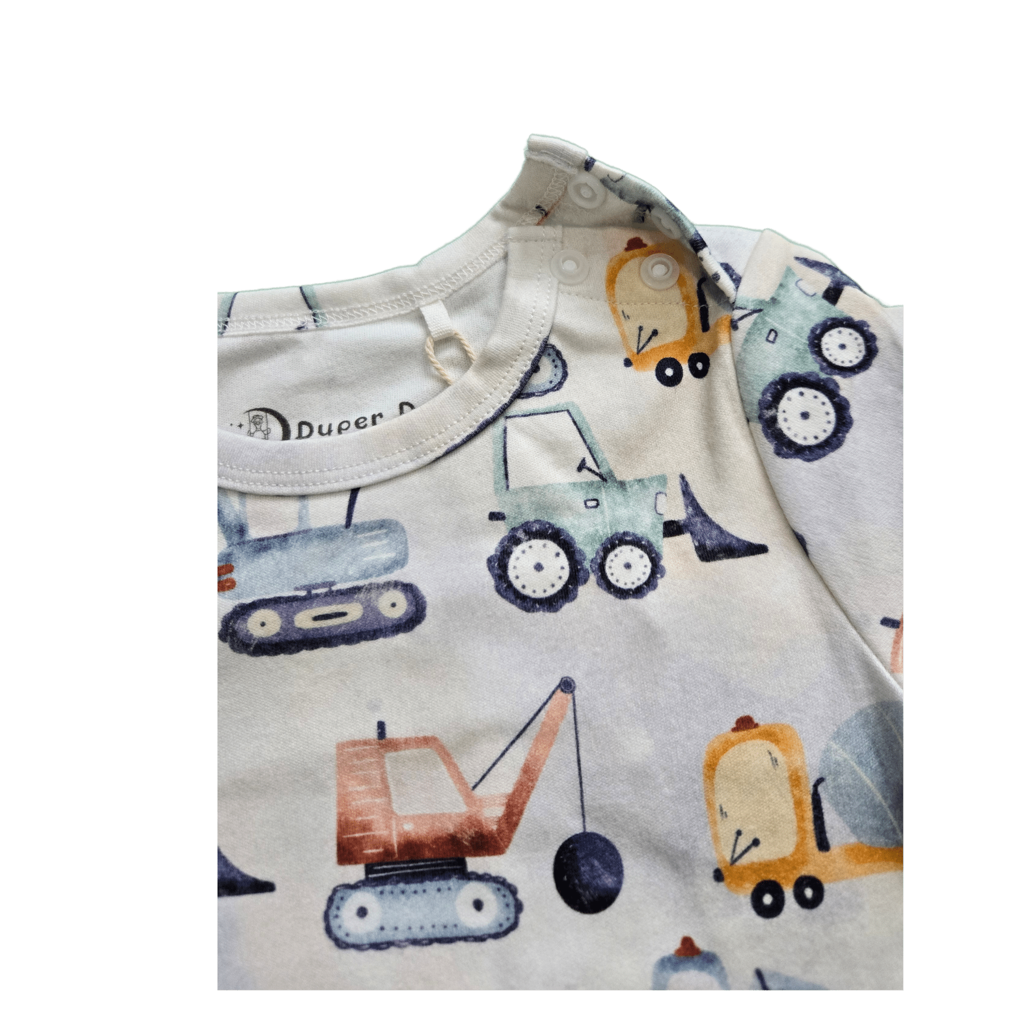 Constructions, Organic Baby Pajamas Set - Duper DuDu