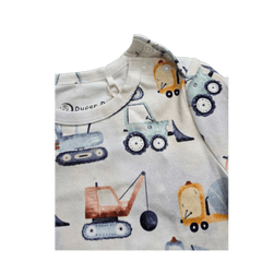 Constructions, Organic Baby Pajamas Set - Duper DuDu