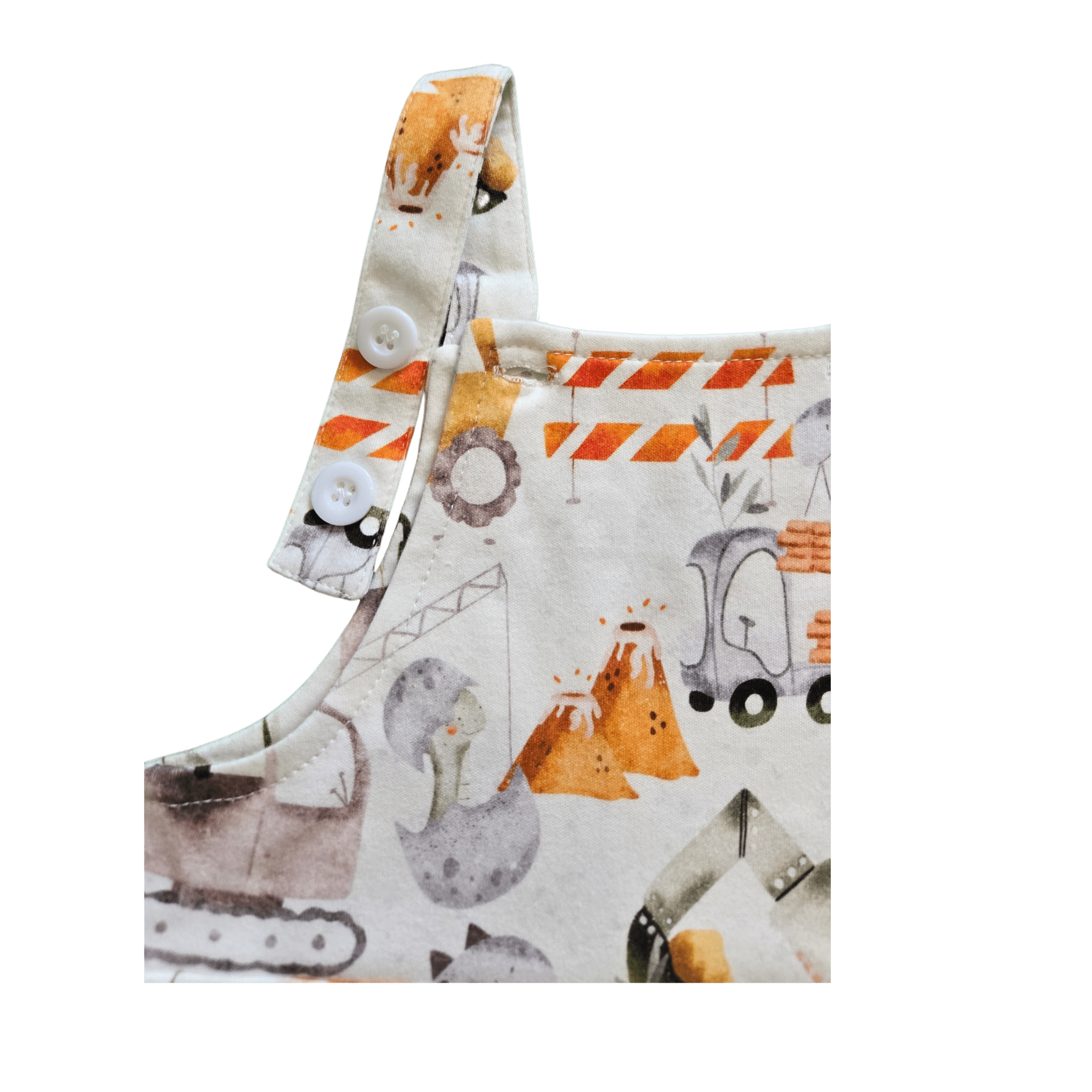 Hard working Dinos, Organic Baby Overall - Duper DuDu