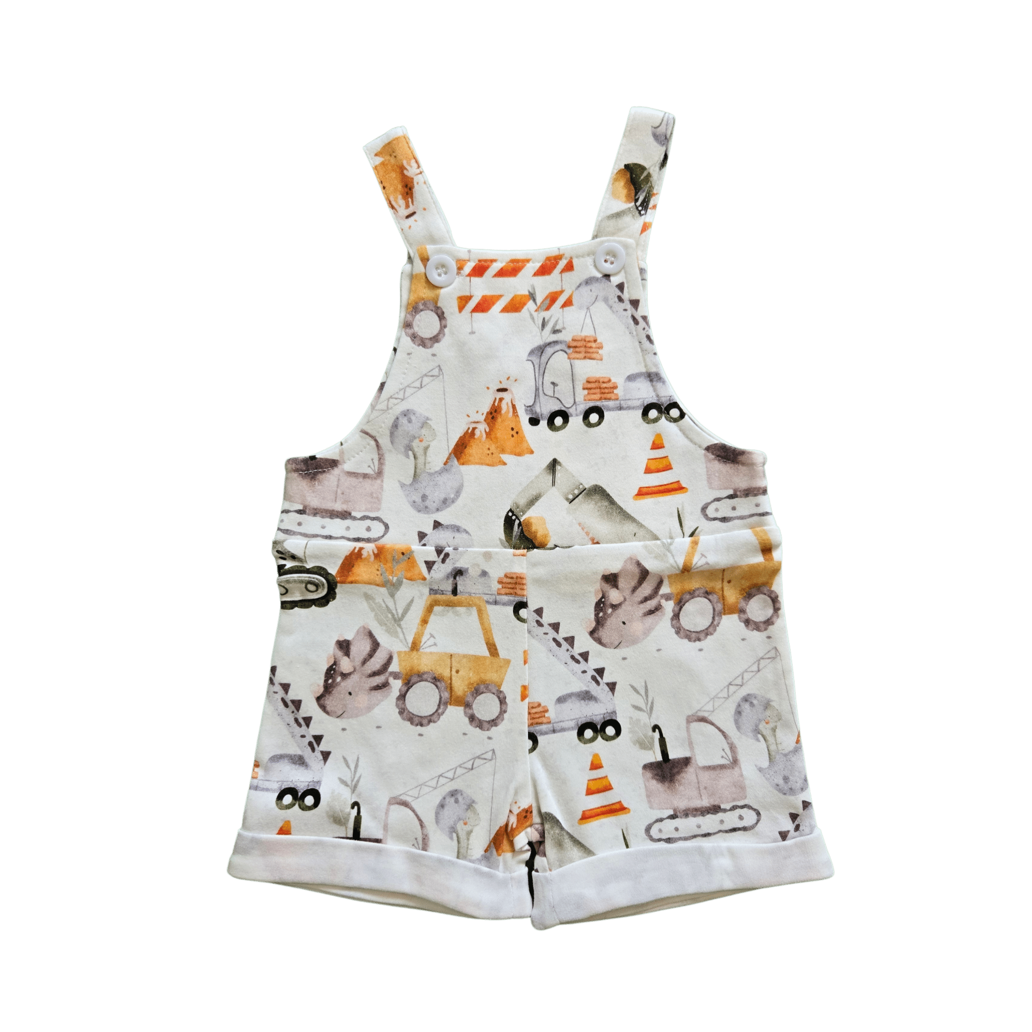 Hard working Dinos, Organic Baby Overall - Duper DuDu