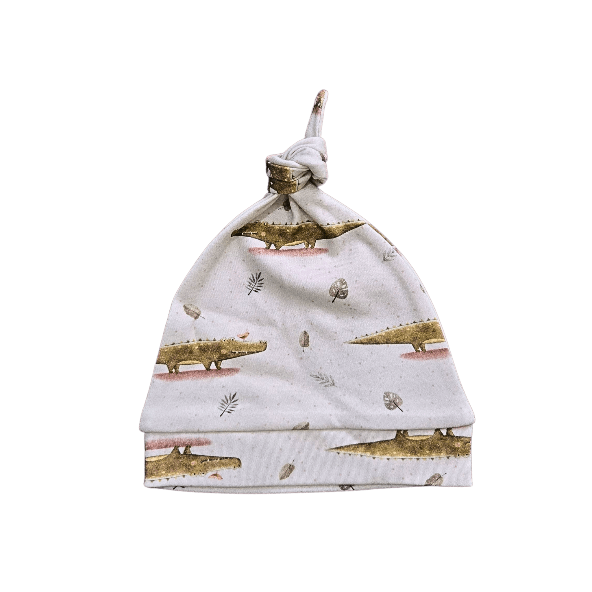 Little Crocodile, Organic Baby Knot Hat - Duper DuDu