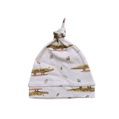 Little Crocodile, Organic Baby Knot Hat - Duper DuDu