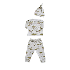 Little Crocodile, Organic Baby Knot Hat - Duper DuDu