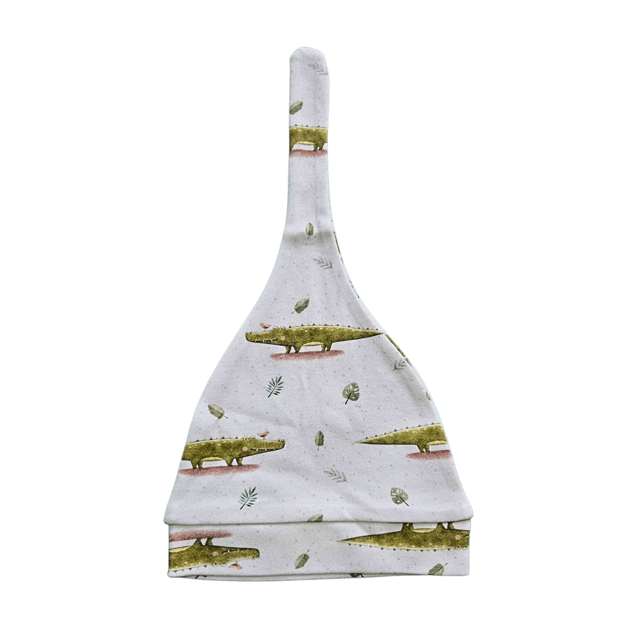 Little Crocodile, Organic Baby Knot Hat - Duper DuDu