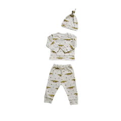 Little Crocodile, Organic Baby Pyjamas Set (Hat is not included) - Duper DuDu