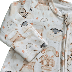 Little Sheep, Organic Baby Romper - Duper DuDu